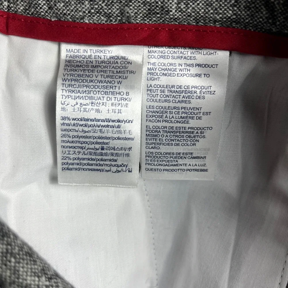 Tommy Hilfiger Denton Chino Pants Mens 32x30 Grey Straight Fit Italian‎ Fabric